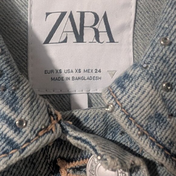 NEW! Zara | Crop Denim Jewel Jacket - Picture 5 of 10